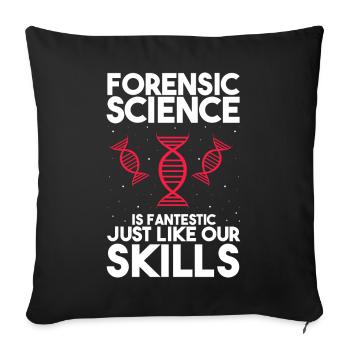 Gerichtsmediziner und Forensischer Analyst - Sofakissenbezug 45 x 45 cm - Schwarz - Vorne