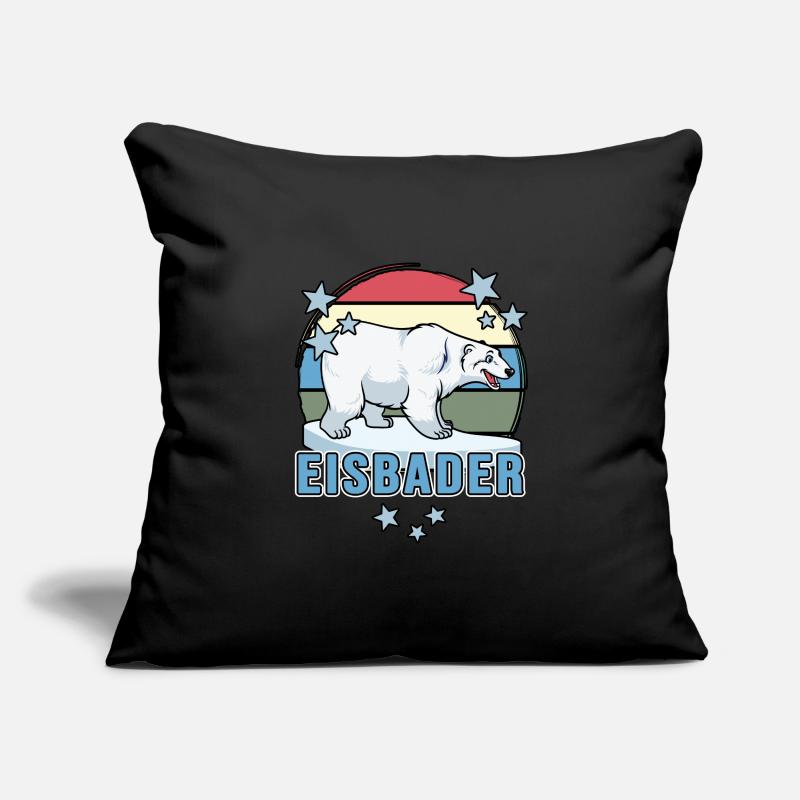 eisbader winterbad cold resistant winter bather Sofa pillowcase 17,3'' x 17,3'' (45 x 45 cm)