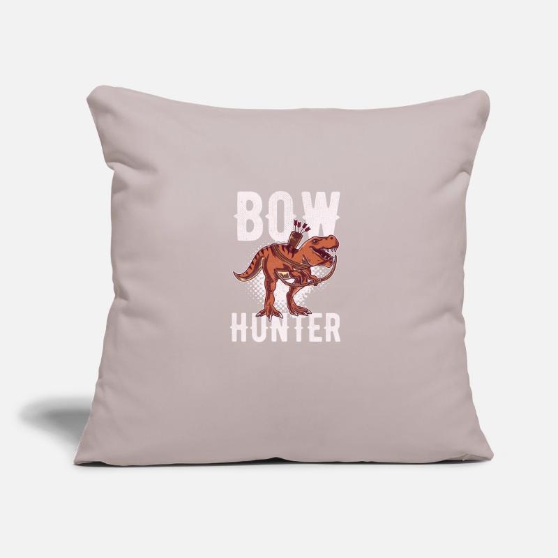 Lustiger T-Rex Bogenjäger Bogenschießen Tierpfeil Shoote Sofakissenbezug 45 x 45 cm