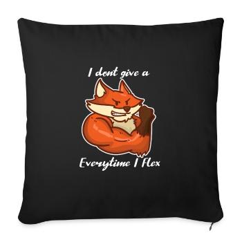 Fuchs - Gym - Workout - Pumps - Sofa pillowcase 17,3'' x 17,3'' (45 x 45 cm) - black - Front