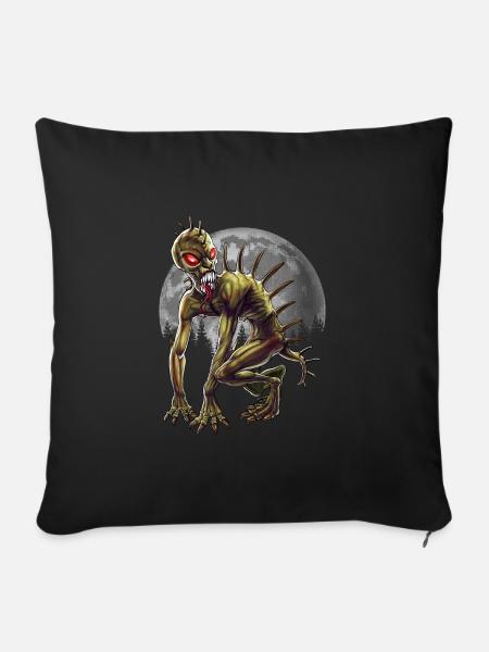 Chupacabra - Housse de coussin décorative 45 x 45 cm - noir