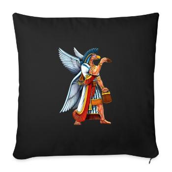 Ancient Anunnaki God - Sofa pillowcase 17,3'' x 17,3'' (45 x 45 cm) - black - Front