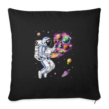 Space Astronaut Painter - Sofa pillowcase 17,3'' x 17,3'' (45 x 45 cm) - black - Front