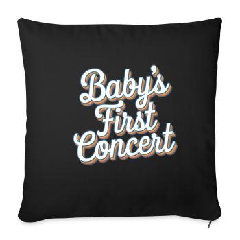 Baby's First Concert 20 - Sofakissenbezug 45 x 45 cm - Schwarz - Vorne