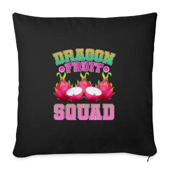 Pitaya - Sofa pillowcase 17,3'' x 17,3'' (45 x 45 cm) - black - Front