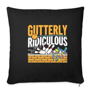 Gutterly Ridiculous 4 - Sofakissenbezug 45 x 45 cm - Schwarz - Vorne