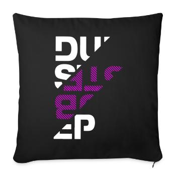 Dubstep typography - Sofa pillowcase 17,3'' x 17,3'' (45 x 45 cm) - black - Front