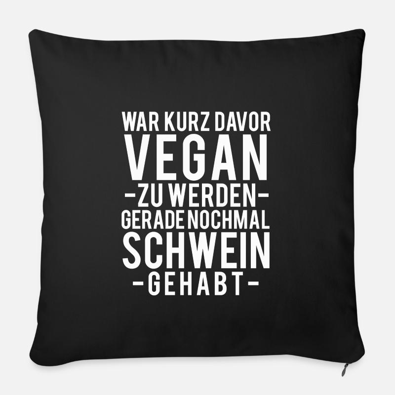 Grillen - Sofakissenbezug 45 x 45 cm - Schwarz