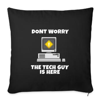 Run cmd | Computer Nerd | Webdesigner | CSS | Exe - Sofakissenbezug 45 x 45 cm - Schwarz - Vorne