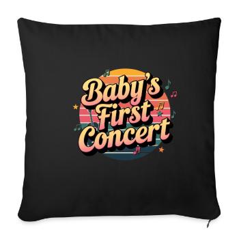 Baby's First Concert 21 - Sofakissenbezug 45 x 45 cm - Schwarz - Vorne