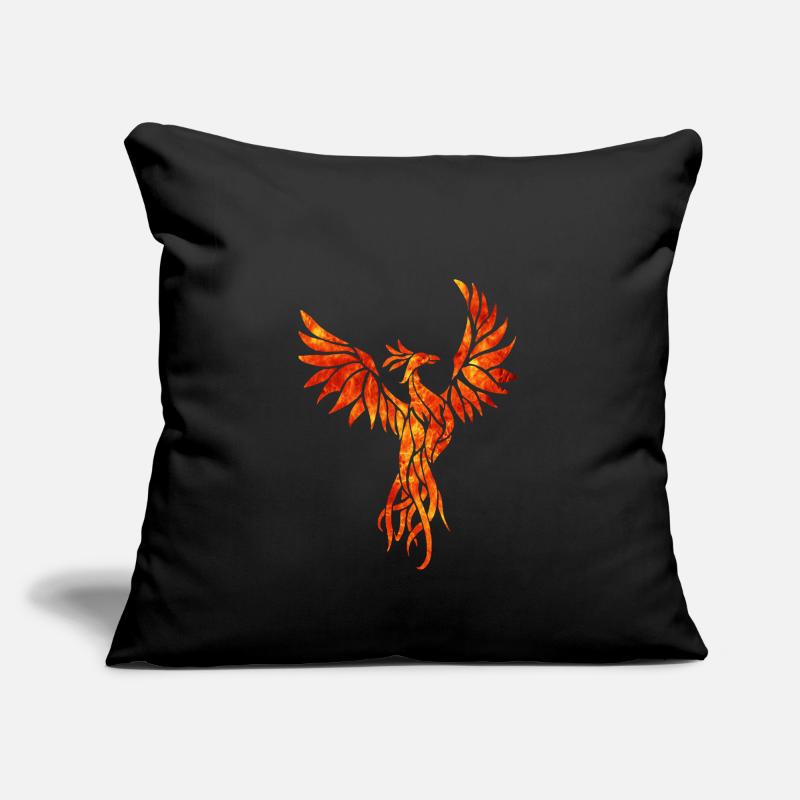fire phoenix Housse de coussin décorative 45 x 45 cm