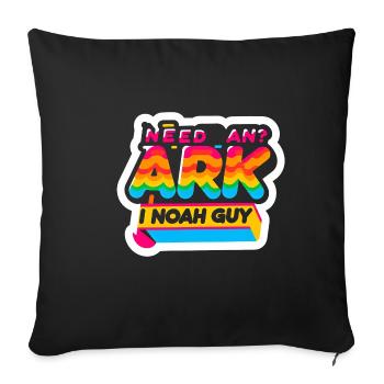 Need An Ark I Noah Guy 8 - Sofakissenbezug 45 x 45 cm - Schwarz - Vorne