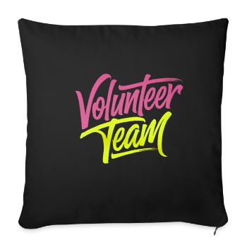 Volunteer Team 16 - Sofakissenbezug 45 x 45 cm - Schwarz - Vorne
