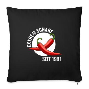 1981 Birthday Anniversary Extremely Hot Party - Sofa pillowcase 17,3'' x 17,3'' (45 x 45 cm) - black - Front