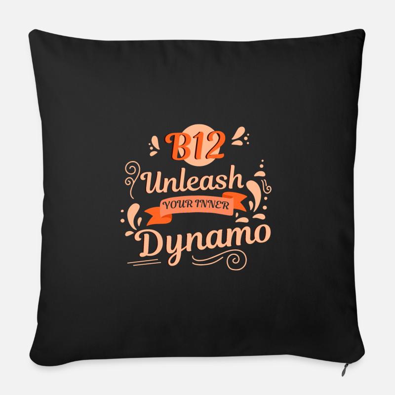 B12 Libérez votre pouvoir intérieur - Housse de coussin décorative 45 x 45 cm - noir