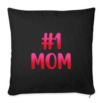 Hashtag Nummer Eins Mama Mütter Tag Idee Mama Frauen - Sofakissenbezug 45 x 45 cm - Schwarz - Vorne