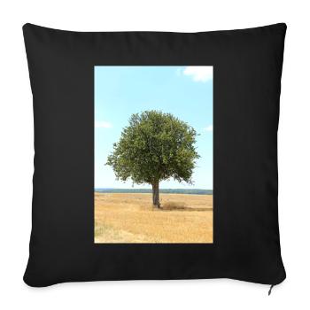 Arbre, Environnement, Nature - Housse de coussin décorative 45 x 45 cm - noir - Devant