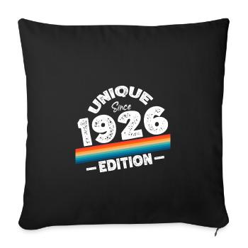 Unique seit 1926 Edition Geburtstag Vintage 1926 - Sofakissenbezug 45 x 45 cm - Schwarz - Vorne