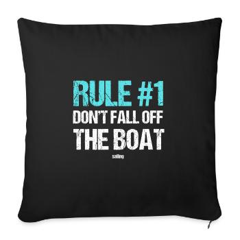 Sailing Sailing Ship Boat Ship Sailing Trip Water - Sofa pillowcase 17,3'' x 17,3'' (45 x 45 cm) - black - Front