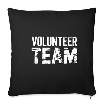Volunteer Team 10 - Sofakissenbezug 45 x 45 cm - Schwarz - Vorne