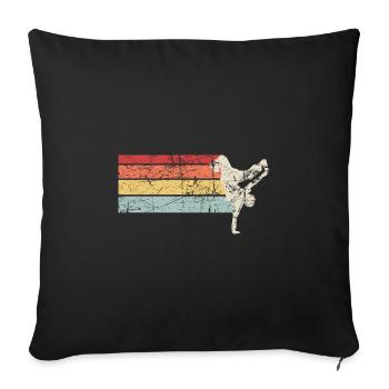 Breakdance Kleidung | Hip Hop Bboying Vintage - Sofakissenbezug 45 x 45 cm - Schwarz - Vorne
