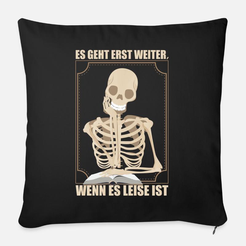 Lehrer lustiges Geschenk - Sofakissenbezug 45 x 45 cm - Schwarz