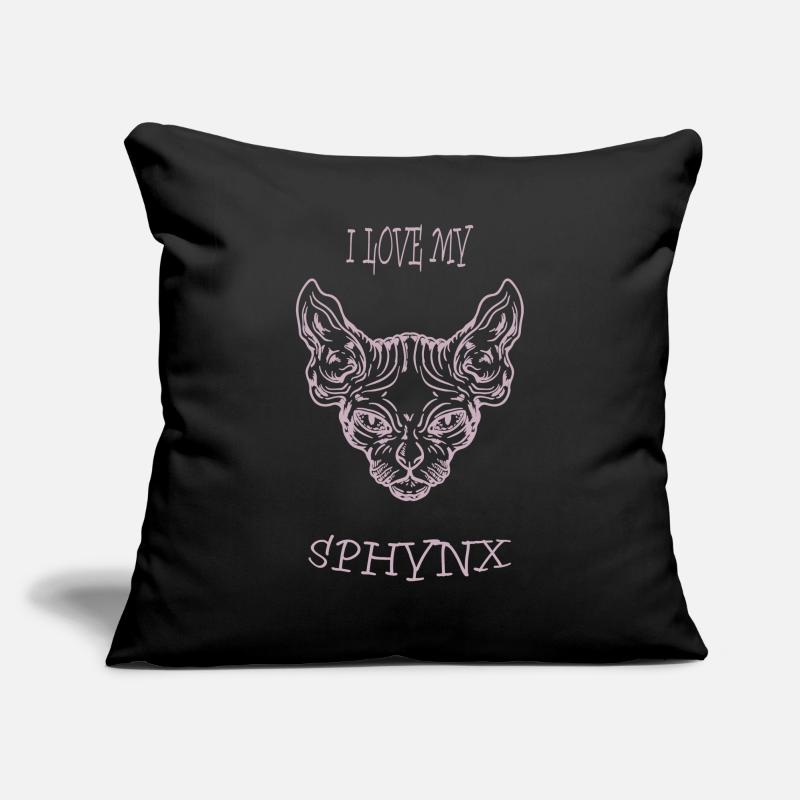 Nacktkatze Sphynx Katze Sofakissenbezug 45 x 45 cm