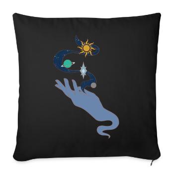 Universe in hand colour - Sofakissenbezug 45 x 45 cm - Schwarz - Vorne