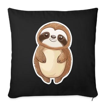 Paresse - Housse de coussin décorative 45 x 45 cm - noir - Devant