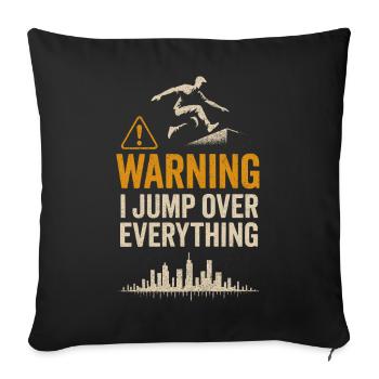 La vie est trop courte pour un mauvais café - Housse de coussin décorative 45 x 45 cm - noir - Devant