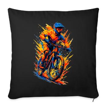 Cadeau cool pour VTTT VTT, - Housse de coussin décorative 45 x 45 cm - noir - Devant