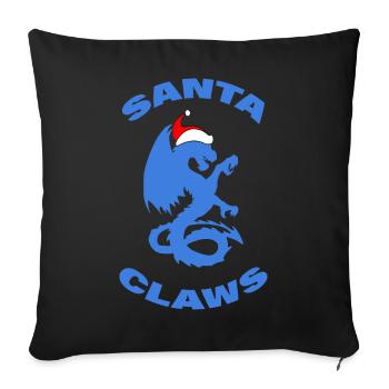 SANTA CLAWS - Sofakissenbezug 45 x 45 cm - Schwarz - Vorne