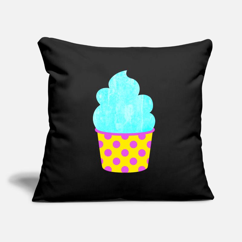 Glace Glace Douce Glace Points Pastel d’été Housse de coussin décorative 45 x 45 cm