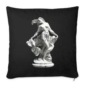 Marble Sculpture Dance Pose - Sofa pillowcase 17,3'' x 17,3'' (45 x 45 cm) - black - Front