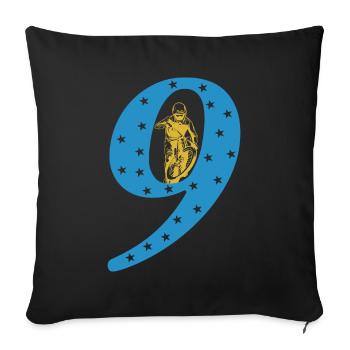 Vélo de montagne Cyclisme Cyclisme Cyclisme - Housse de coussin décorative 45 x 45 cm - noir - Devant