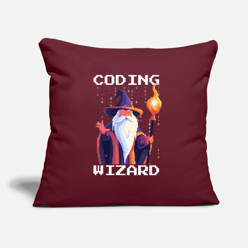 CODING WIZARD Coder Programmer Developer Humor Sofa pillowcase 17,3'' x 17,3'' (45 x 45 cm)
