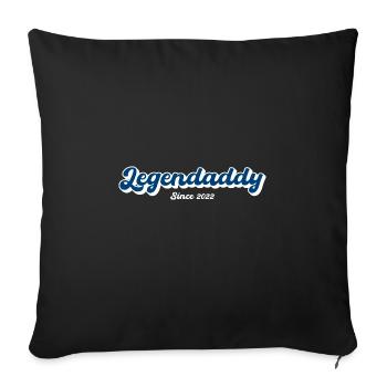 Dad funny saying - Sofa pillowcase 17,3'' x 17,3'' (45 x 45 cm) - black - Front