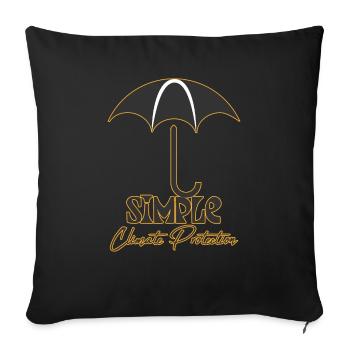 Simple - Protection du climat - Housse de coussin décorative 45 x 45 cm - noir - Devant