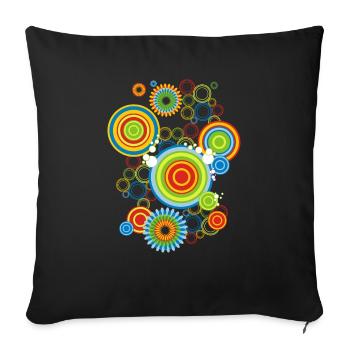 Disco 73 - Sofakissenbezug 45 x 45 cm - Schwarz - Vorne