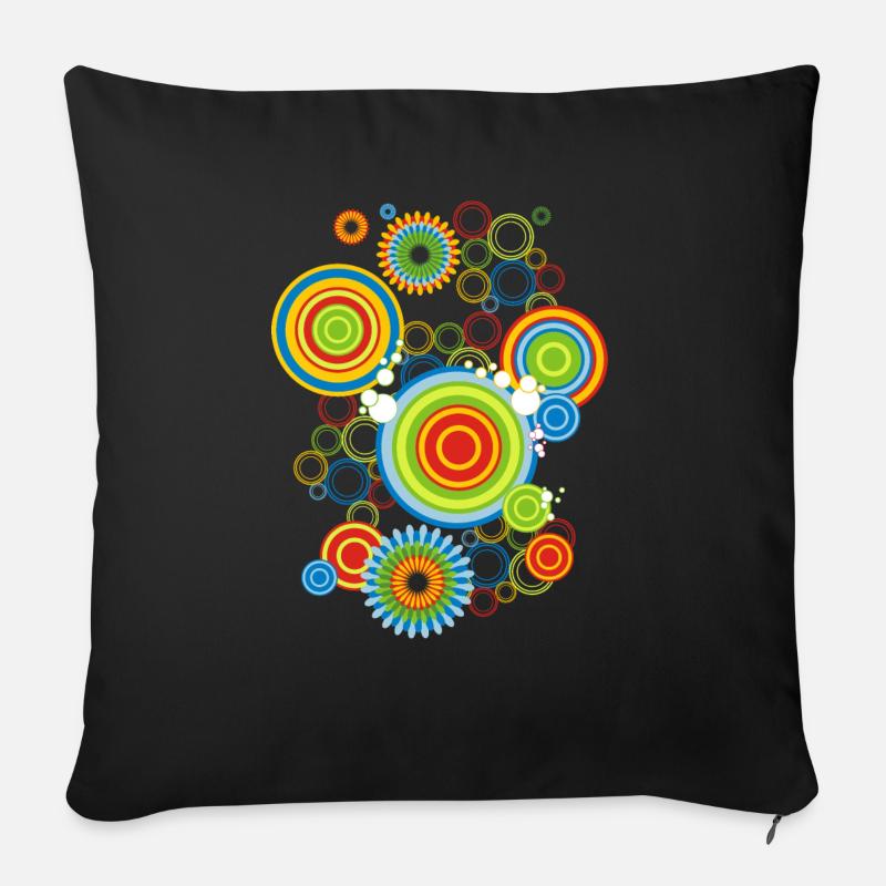 Disco 73 - Sofakissenbezug 45 x 45 cm - Schwarz
