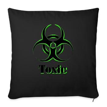 Toxique - Housse de coussin décorative 45 x 45 cm - noir - Devant