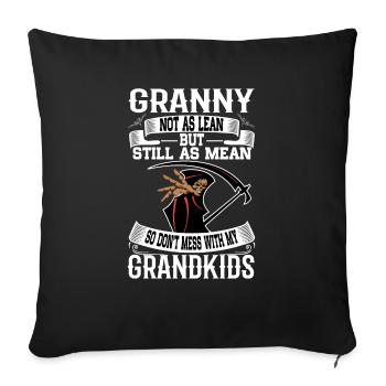 Granny - Sofa pillowcase 17,3'' x 17,3'' (45 x 45 cm) - black - Front