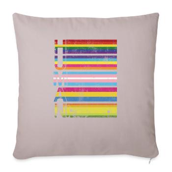 Human Gay Pride - Housse de coussin décorative 45 x 45 cm - taupe clair - Devant