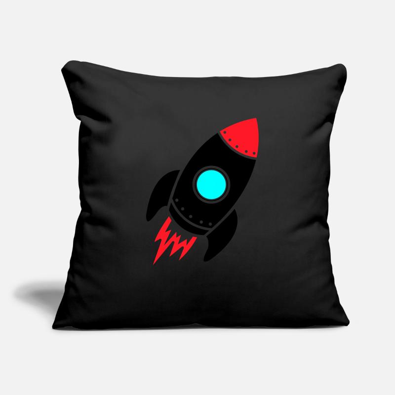 Fusée Housse de coussin décorative 45 x 45 cm