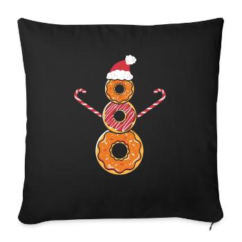 Cadeaux de Noël Noël - Housse de coussin décorative 45 x 45 cm - noir - Devant
