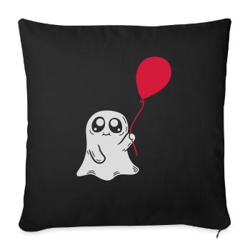 Balloon Spirit Comic Design - Sofa pillowcase 17,3'' x 17,3'' (45 x 45 cm) - black - Front