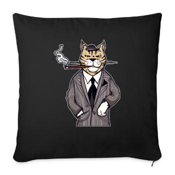 Cat Cat Cat Shirt Cat Gift Idea Kitten - Housse de coussin décorative 45 x 45 cm - noir - Devant