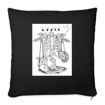 Waage skurril - Sofakissenbezug 45 x 45 cm - Schwarz - Vorne