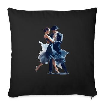 Dance sport is a creative form of expression - Sofa pillowcase 17,3'' x 17,3'' (45 x 45 cm) - black - Front