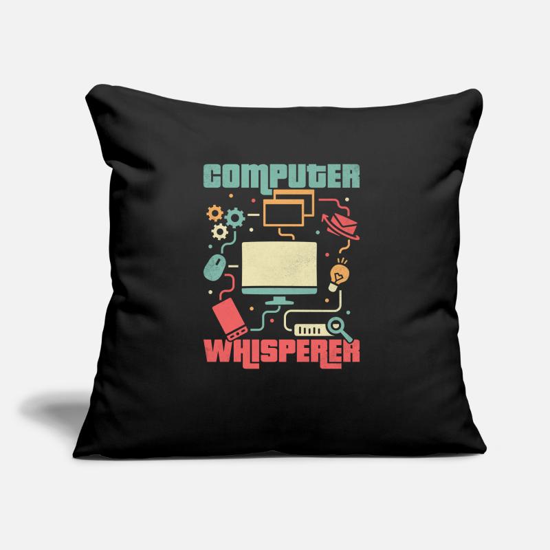 Ne vous inquiétez pas, je viens du support technique IT Sysadmin Comp Housse de coussin décorative 45 x 45 cm